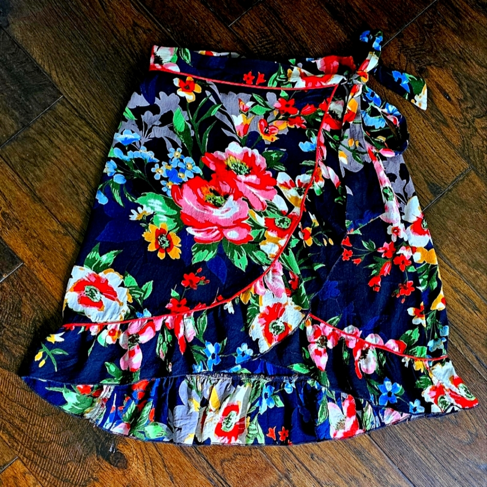 Free People Floral A-Line Skirt - Multicolor